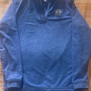Peter Millar  Pebble Beach Blue Quarter-Zip Pullover for age 4-5 kids like new
